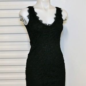Jump! By Wendye Black Lace Sheath Dress sz Small